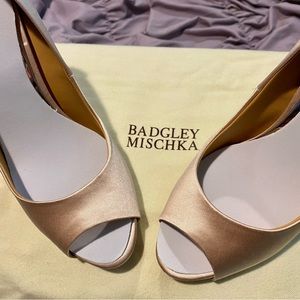 Pink Satin Kiara heels